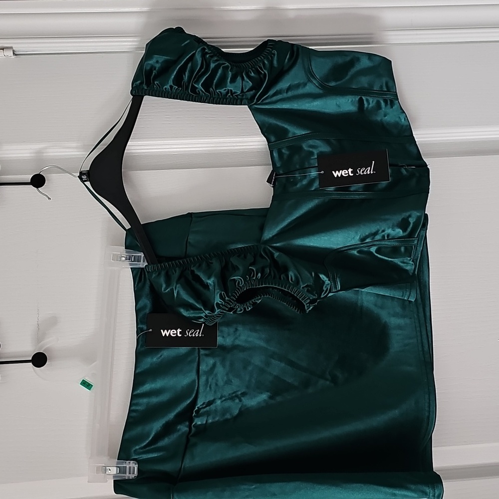 Satin Skirt Set